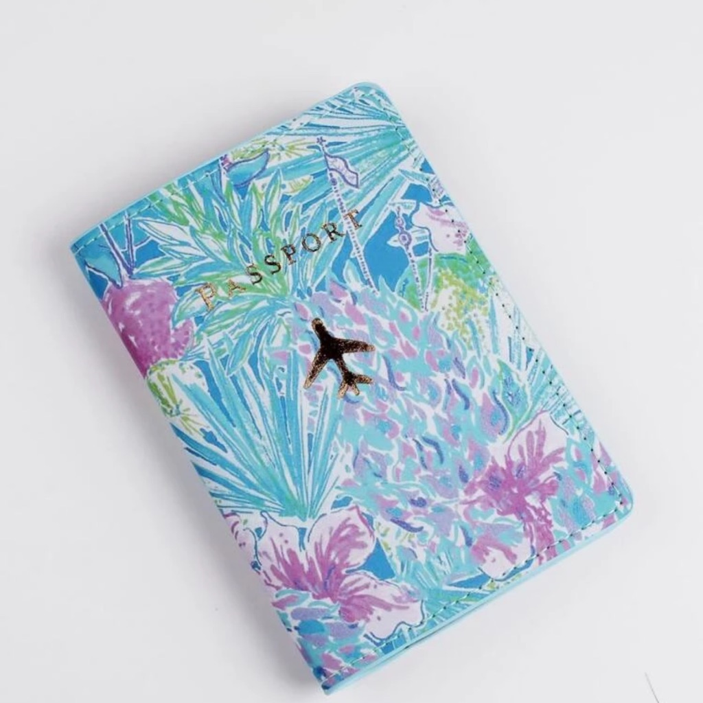 Floral Pattern Passport Case Passport Holder Passport Cover Passport Wallet